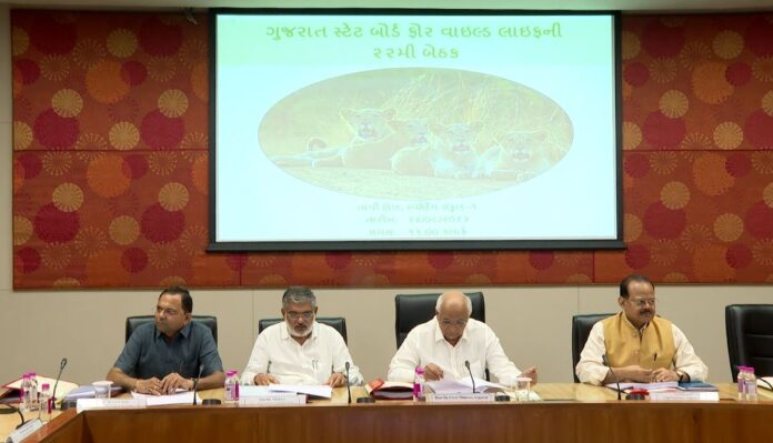 ગાંધીનગરમાં સ્ટેટ બોર્ડ ફોર વાઇલ્ડ લાઇફની બાવીસમી બેઠક મળી