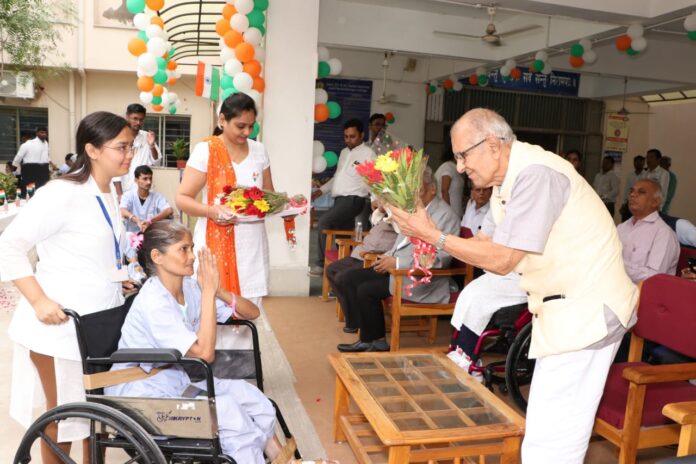 સરકારી સ્પાઇન ઇન્સ્ટિટયૂટમા સ્વાતંત્ર્ય પર્વની ઉત્સાહભેર ઉજવણી