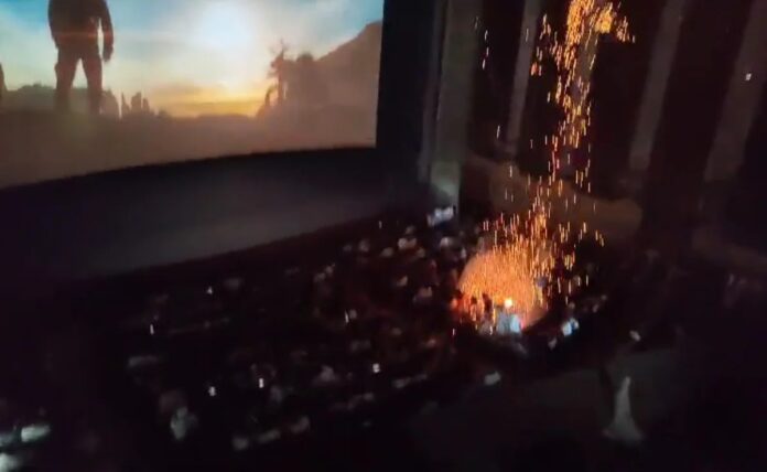 Firecrackers were burst inside the cinema hall in Salman's film