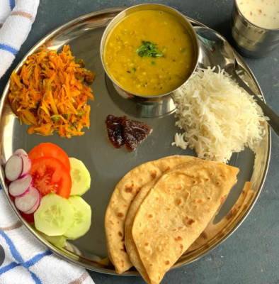 ભારતીય ડાયટ બપોરનું ભોજન (ભારતીય ખોરાકથી વજન વધારો )