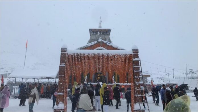 Snowfall in Kedarnath