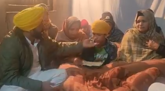 शहीद हवलदार जसपाल सिंह के घर पहोचे CM मान