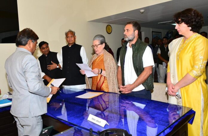 Sonia Gandhi: સોનિયા ગાંધીએ રાજસ્થાનથી રાજ્યસભા માટે ઉમેદવારી નોંધાવી