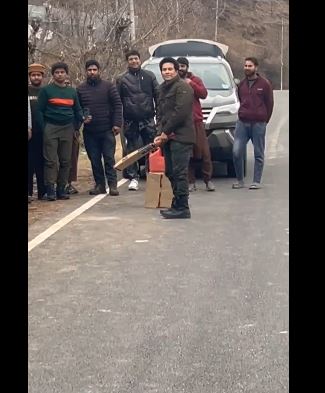 Sachin Tendulkar in Kashmir