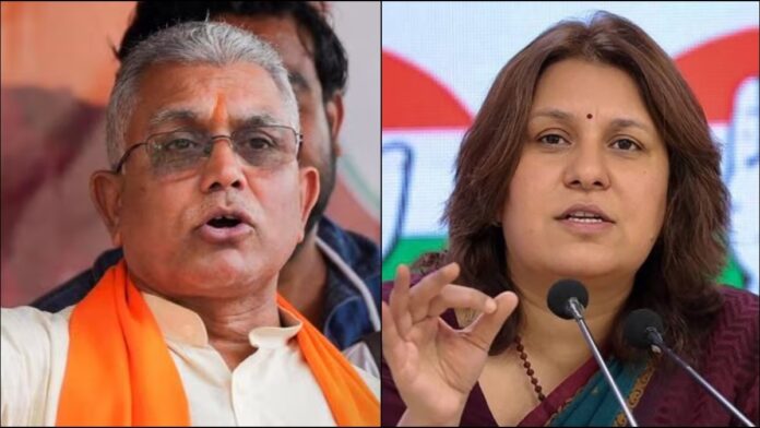 Supriya Shrinate: ચૂંટણી પંચે સુપ્રિયા શ્રીનેત અને દિલીપ ઘોષને મહિલાઓ પર વાંધાજનક ટિપ્પણી કરવા બદલ નોટિસ