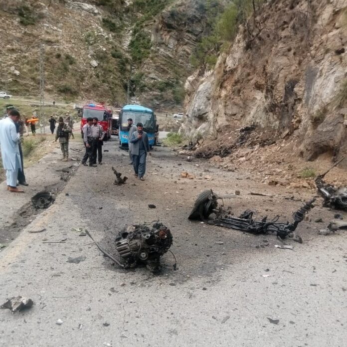 Terrorist attack on convoy