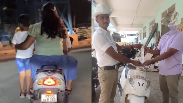 Bengaluru careless Parents Child Footrest Video