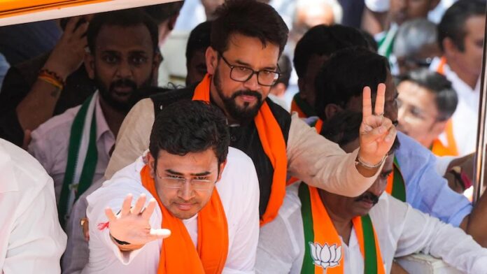 Tejashwi Surya: બેંગલુરુ દક્ષિણથી ભાજપના ઉમેદવાર તેજસ્વી સૂર્યા વિરુદ્ધ FIR દાખલ
