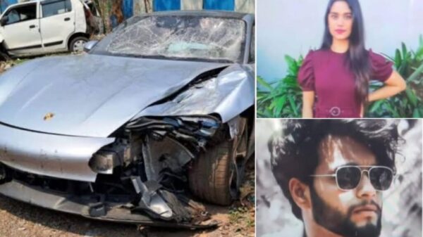 Porsche Car Pune Accident