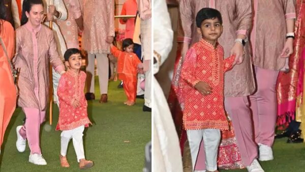 Ambani family: ઈશા અંબાણીની નાની દીકરીએ પહેર્યો હીરાનો હાર...  પૃથ્વીએ પણ ફંક્શનમાં પોતાની સ્ટાઈલથી ધૂમ મચાવી