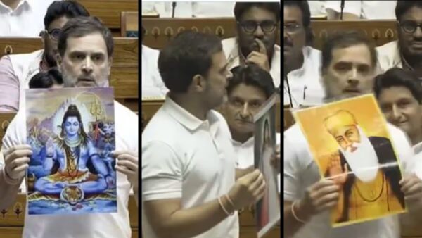 Rahul Gandhi in Sansad: શિવ અને હિન્દુઓ પર એવું તો શું કહ્યું રાહુલ ગાંધીએ કે સંસદમાં આવ્યું તૂફાન