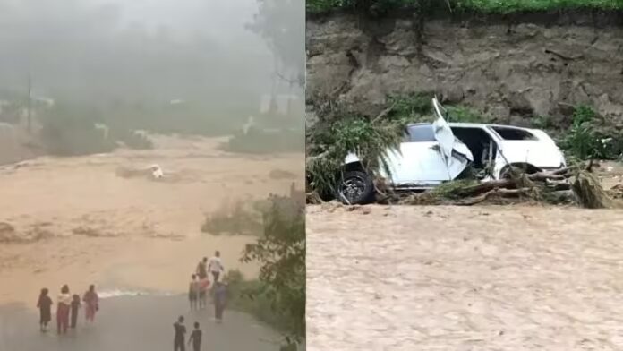 Himachal Floods: ઉનામાં મોટી દુર્ઘટના, ધસમસતા વહેણમાં કાર વહી ગઈ; 8 લોકોના મોત (Video)