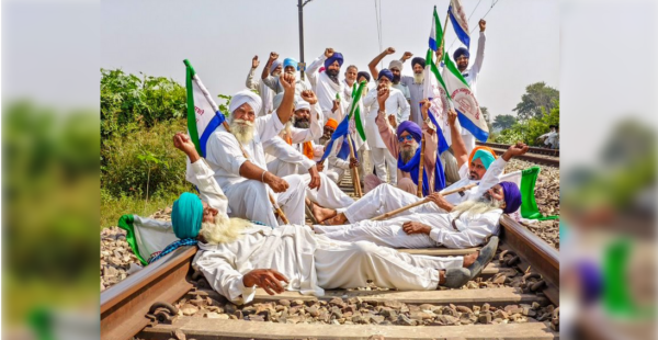 Screenshot 2024 10 03 at 16 45 09 Farmers hold ‘rail roko protest across Punjab train movement hit The Tribune