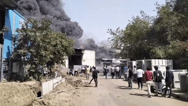 અમદાવાદ શહેર વટવામાં આગની ઘટના #vatva #fire #ahmedabd #firesafety