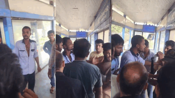 Rajkot BRTS બસના ડ્રાઇવરની દાદાગીરી પેસેન્જરને જાહેરમાં ફડાકો ઝીંક્યો #brts #viralvideo #brtsdriver #passengerfight