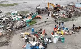 Mega Demolition at Kandla Port