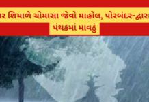 Gujarat Weather Update:કમોસમી વરસાદે ખેડૂતોના જીવ અદ્ધર, પોરબંદર-દ્વારકામાં ઝરમર વરસાદ Gujarat Weather
