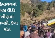 Himachal Pradesh Bus Accident:હિમાચલમાં બસ ઊંડી ખીણમાં ખાબકી, 9ના મોત; રાહત અને બચાવ કામગીરી યુદ્ધના ધોરણે ચાલુ Himachal Pradesh Bus