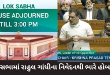 Rahul Gandhi in loksabha : લોકસભામાં રાહુલ ગાંધીના ભાષણને લઈને હોબાળો, કાર્યવાહી વારંવાર સ્થગિત Rahul Gandhi in loksabha