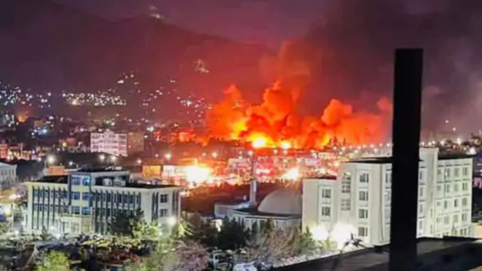 Air raid in Kabul