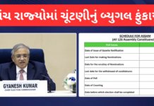 Election 2026: ચૂંટણીનું રણશિંગુ ફૂંકાયું: 5 રાજ્યોની 824 બેઠકો પર એપ્રિલમાં મતદાન, 4 મેના રોજ આવશે પરિણામો; જાણો સંપૂર્ણ શિડ્યુલ Election 2026