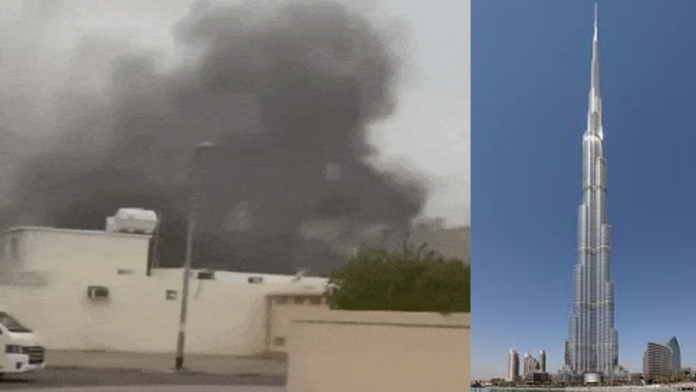 Explosion near Burj Khalifa