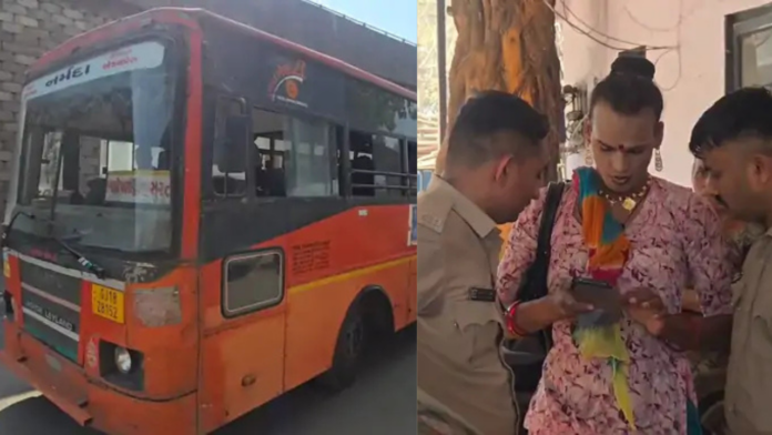 Chaos in Gujarat ST Bus