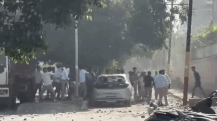 Noida Employee Protest
