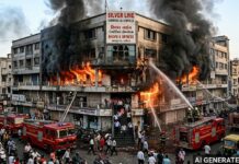 Major Mishap Averted: સયાજીગંજના સિલ્વર લાઈન કોમ્પ્લેક્સમાં ભીષણ આગ, શોર્ટ સર્કિટ બાદ ધુમાડાના ગોટા ઉડતા અફરાતફરી Major Mishap Averted