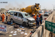 Maharashtra Tragedy: મહારાષ્ટ્રના થાણેમાં સિમેન્ટ મિક્સર અને વાન વચ્ચે કાળમુખો અકસ્માત, 9 લોકોના કમકમાટીભર્યા મોત Maharashtra Tragedy