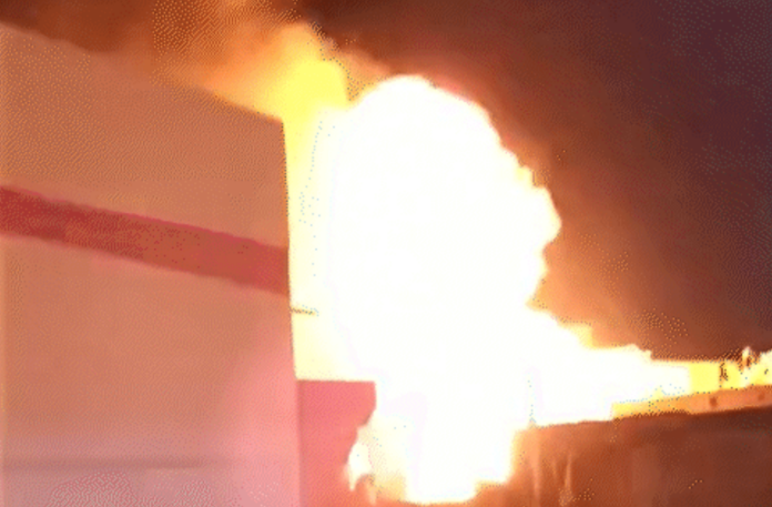 Massive Fire In Rajkot