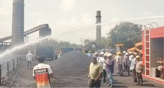 Fire Breaks Out at Private Plant Near Mithapur