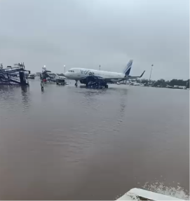 Flood-Like Scenes at Ahmedabad Airport?