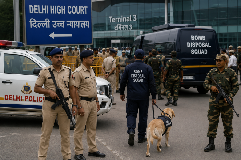 High Alert in Delhi
