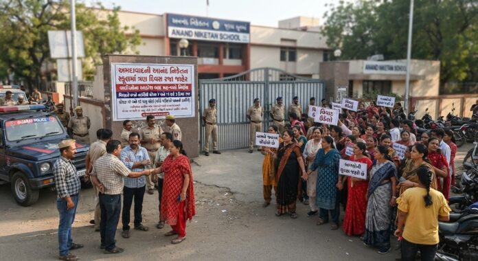Tension in Ahmedabad School