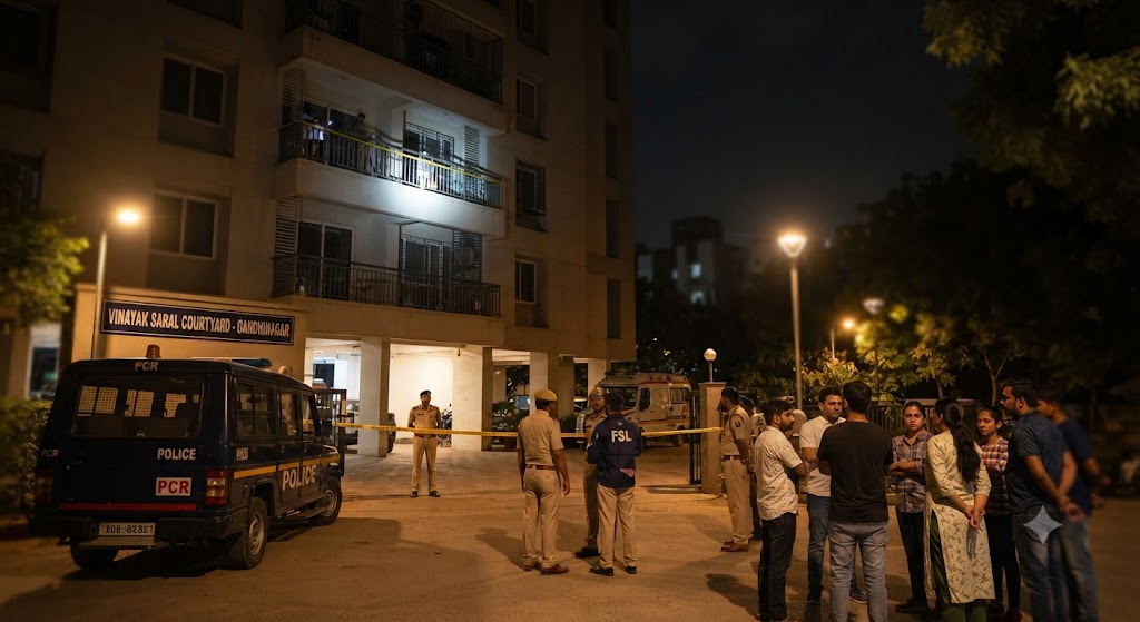 Tragic Fall in Gandhinagar