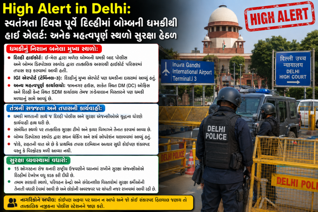 High Alert in Delhi