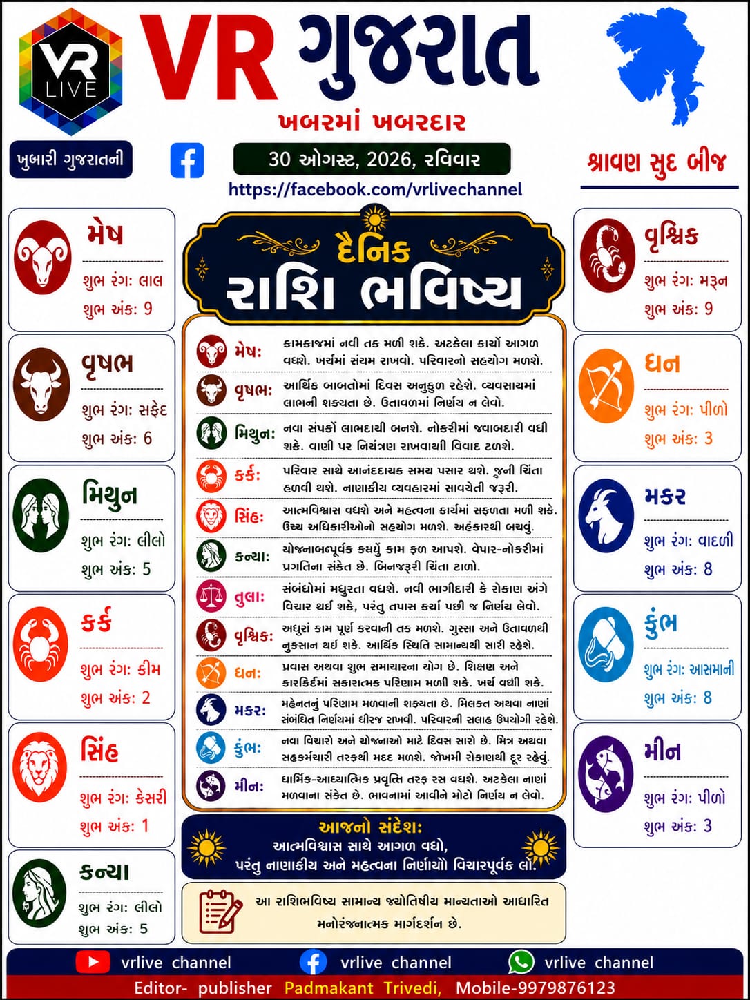 Gujarati E PAPER VR LIVE GUJARAT 30-08-2026 GUJARATI #EPAPER #GUJARAT #GUJARATI