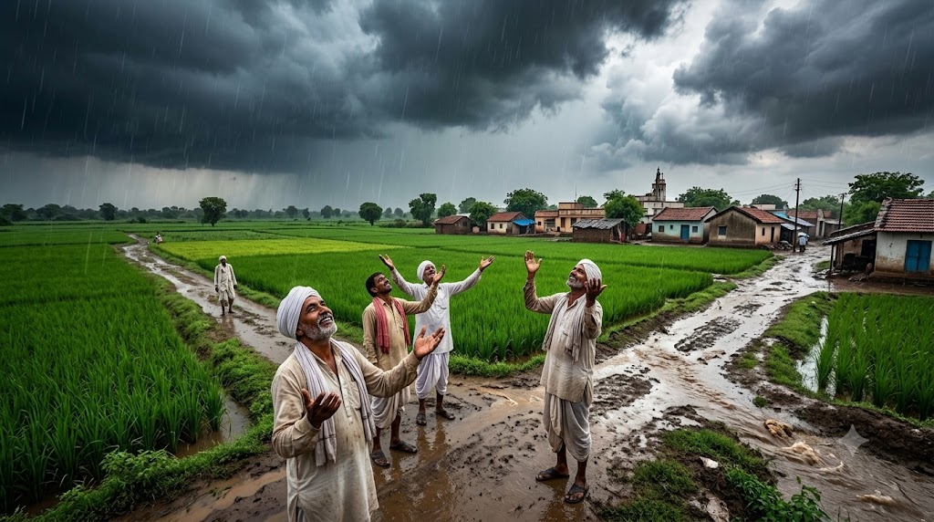 Rain Brings Relief to Saurashtra