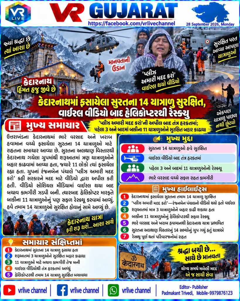 Relief for Surat Pilgrims