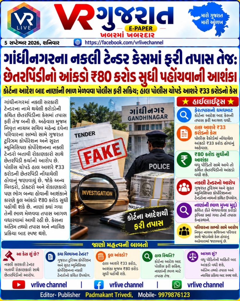 Gandhinagar Fake Tender Case