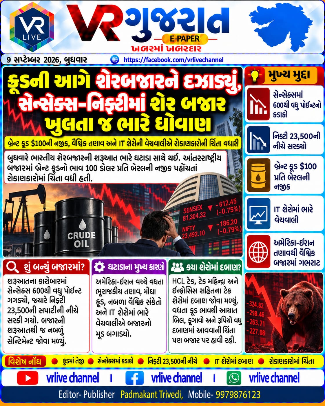 E PAPER Gujarati News VR LIVE GUJARAT 09-09-2026 #EPAPER #GUJARAT #GUJARATI