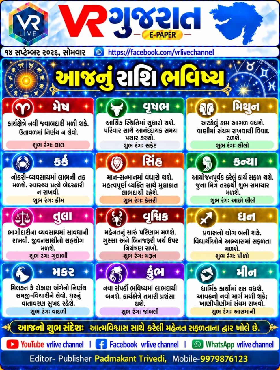 E PAPER Gujarati News VR LIVE GUJARAT 14-09-2026 #EPAPER #GUJARAT #GUJARATI