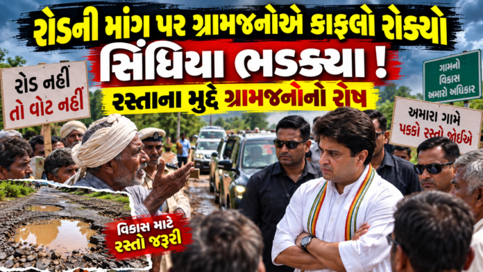 Road Protest In Guna