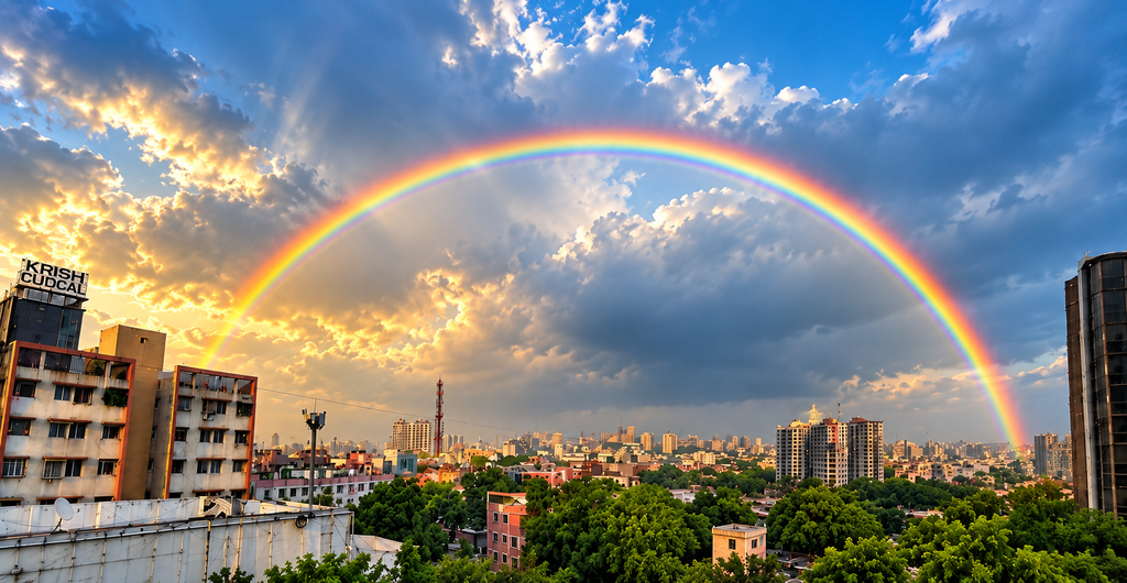 A Rainbow Over Ahmedabad