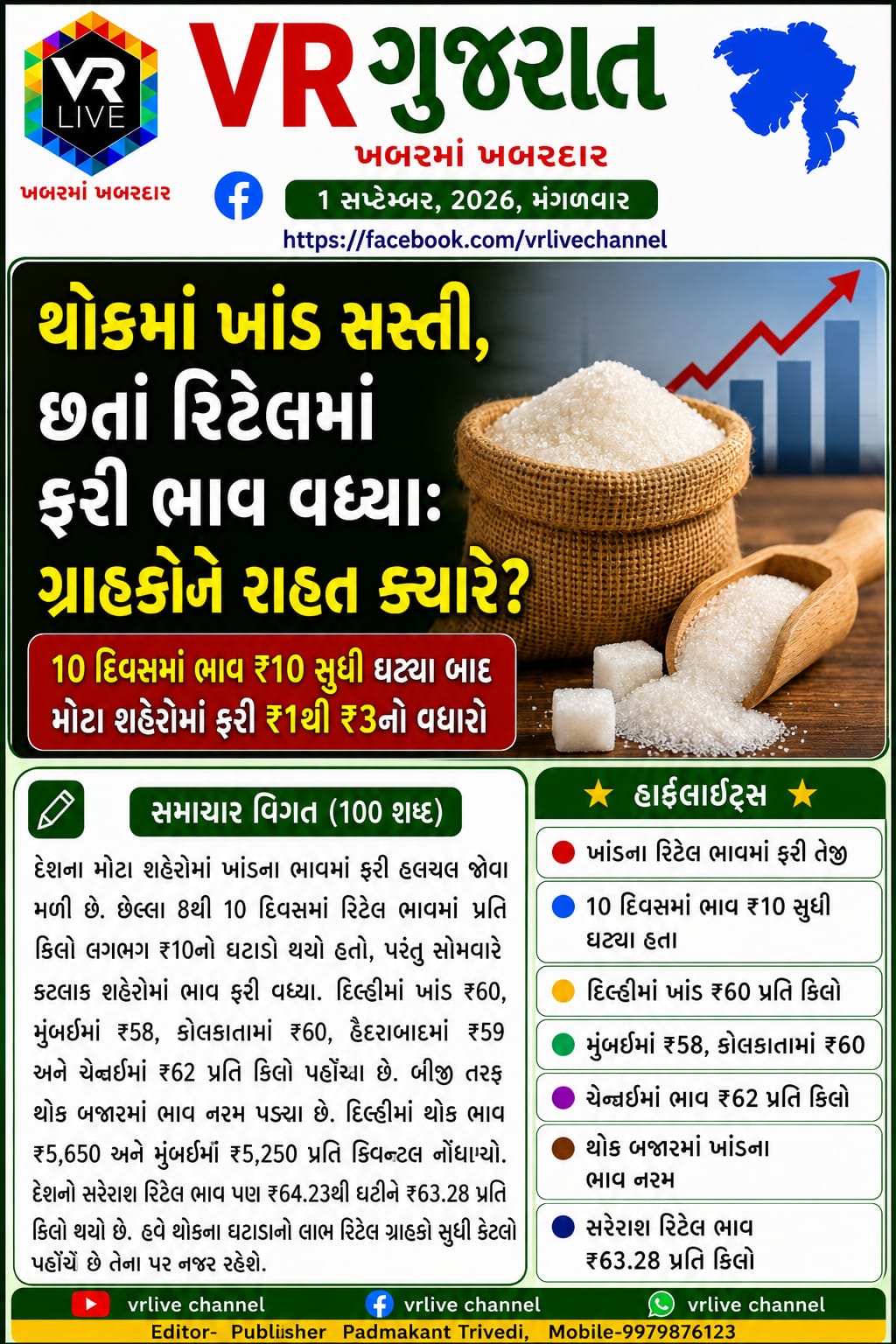 News Gujarati E PAPER VR LIVE GUJARAT 01-09-2026 GUJARATI #EPAPER #GUJARAT #GUJARATI