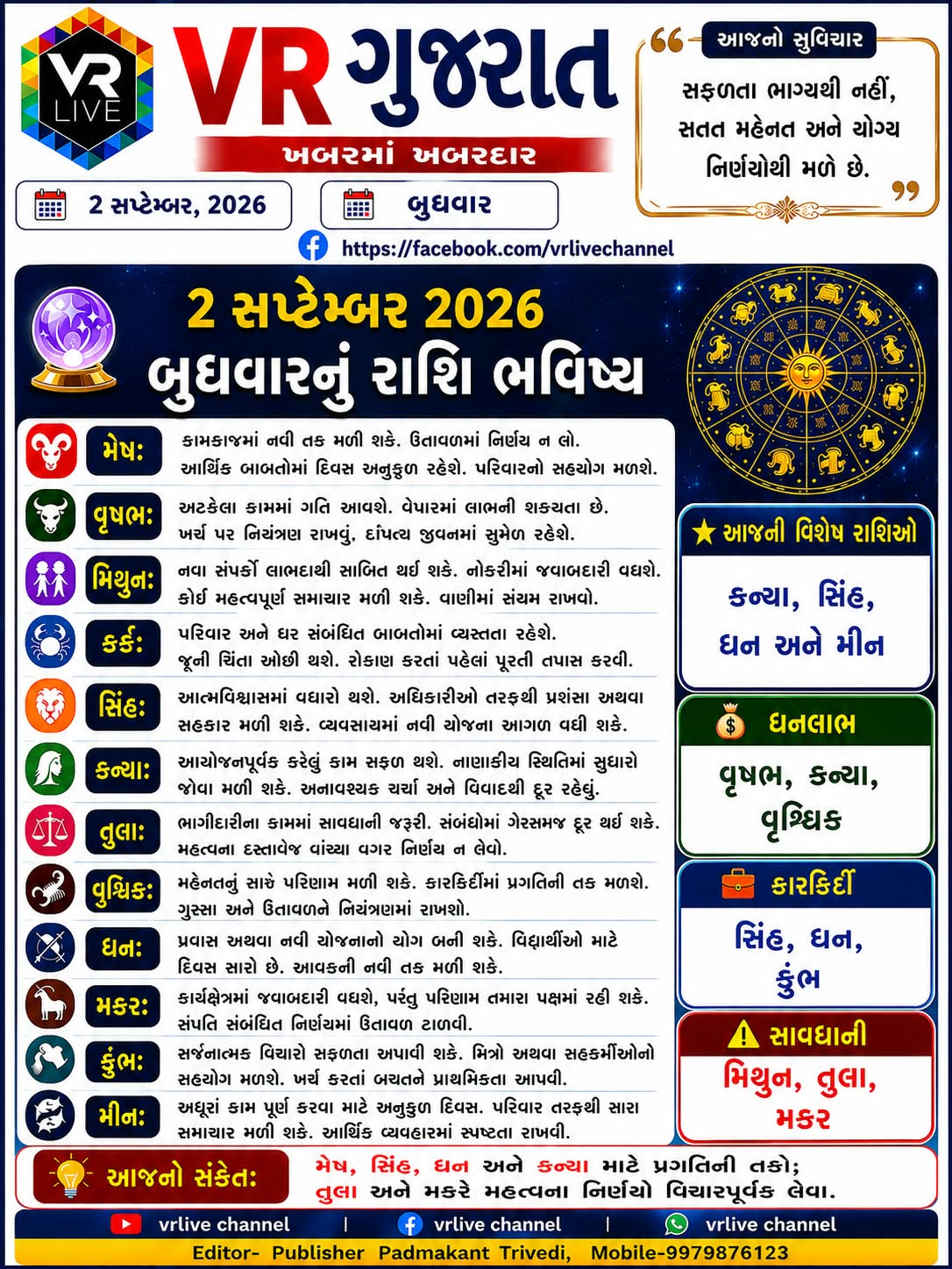 News Gujarati E PAPER VR LIVE GUJARAT 02-09-2026 GUJARATI #EPAPER #GUJARAT #GUJARATI