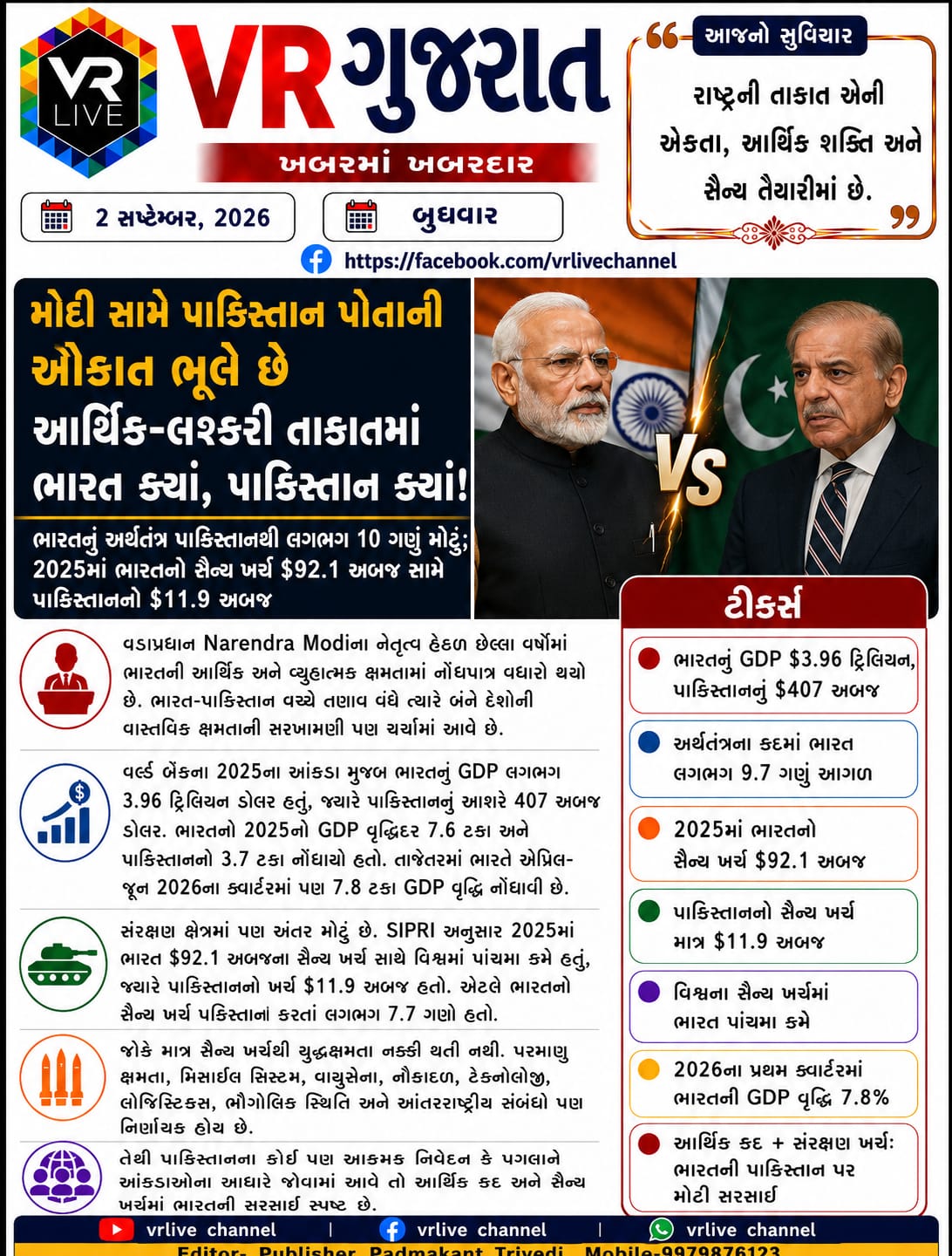 News Gujarati E PAPER VR LIVE GUJARAT 02-09-2026 GUJARATI #EPAPER #GUJARAT #GUJARATI