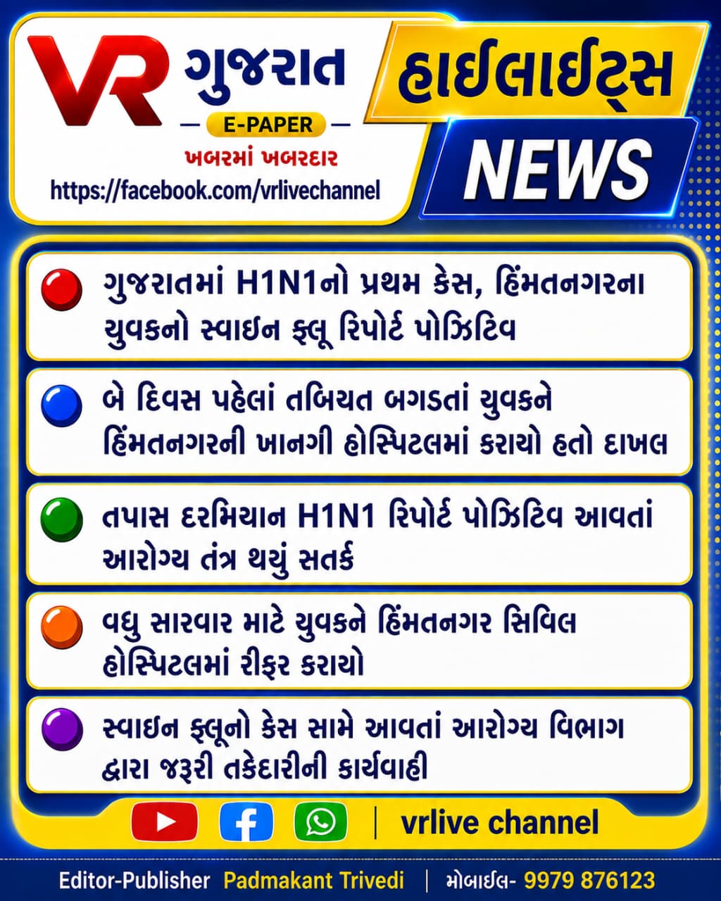 News Gujarati E PAPER VR LIVE GUJARAT 03-09-2026 GUJARATI #EPAPER #GUJARAT #GUJARATI