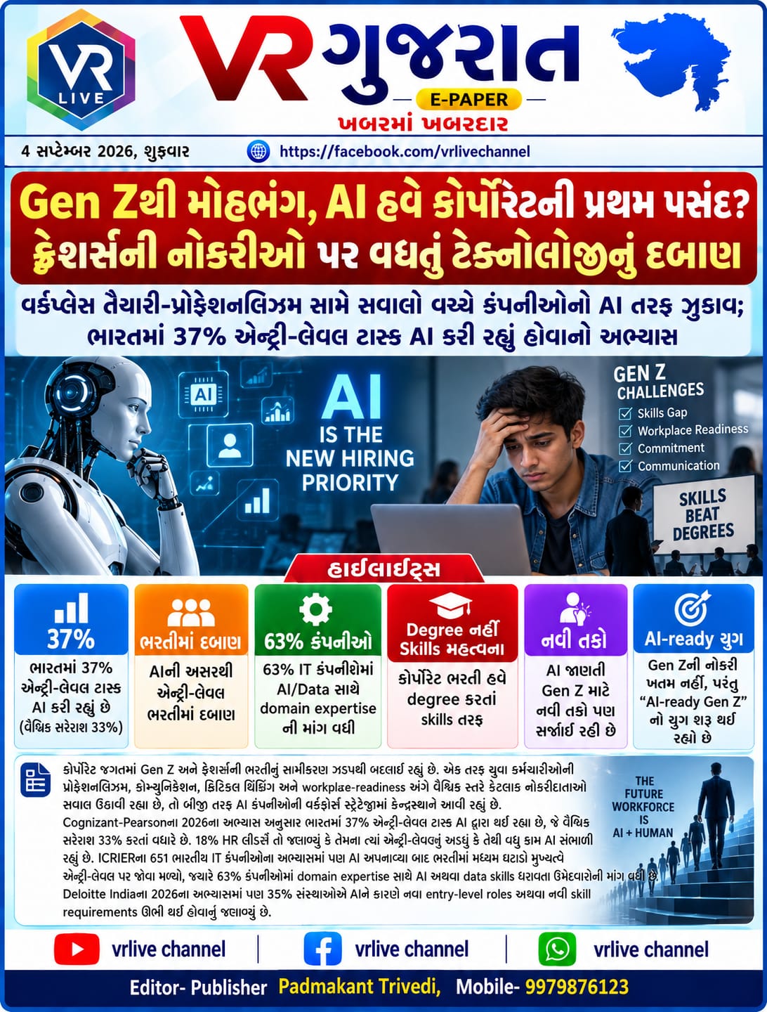 News Gujarati E PAPER VR LIVE GUJARAT 04-09-2026 GUJARATI #EPAPER #GUJARAT #GUJARATI